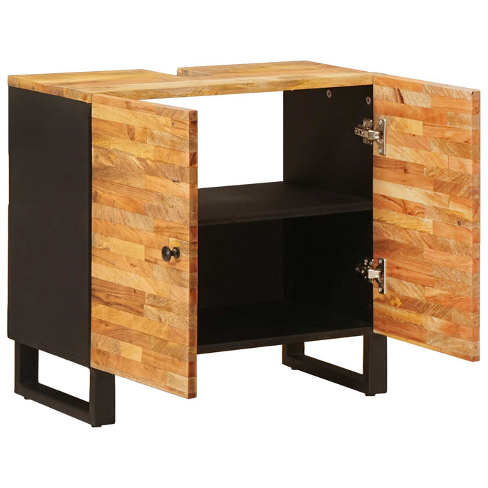 Dulap pentru Chiuveta de Baie cu ușă natural 62 x 33 x 58 cm - WALTI WALTI