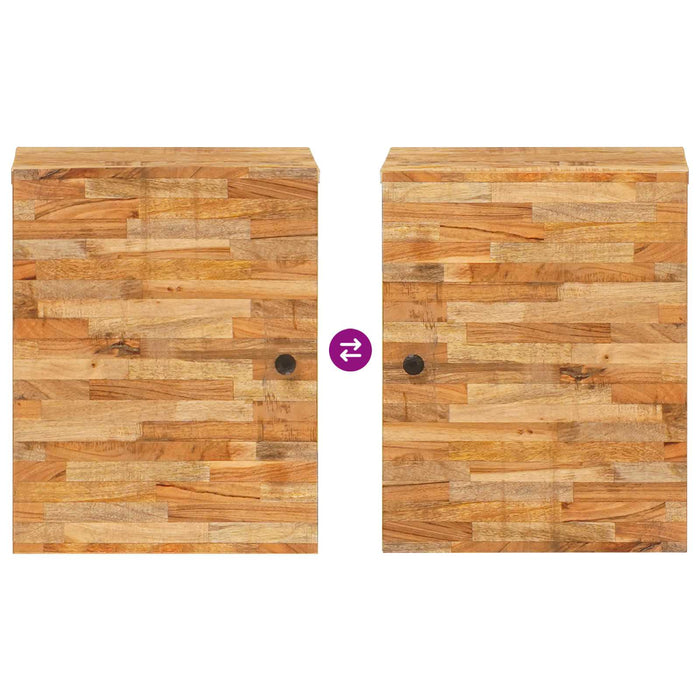 Dulap Suspendat pentru Baie cu ușă natural 38 x 33 x 48 cm - WALTI WALTI