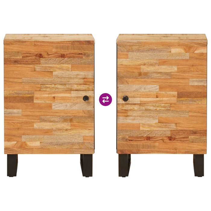 Dulap de Baie natural 38 x 33,5 x 58 cm Lemn de mango solid - WALTI WALTI