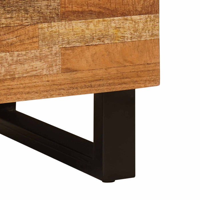 Dulap lateral cu ușă Maro 60 x 33 x 75 cm Lemn de mango solid - WALTI WALTI