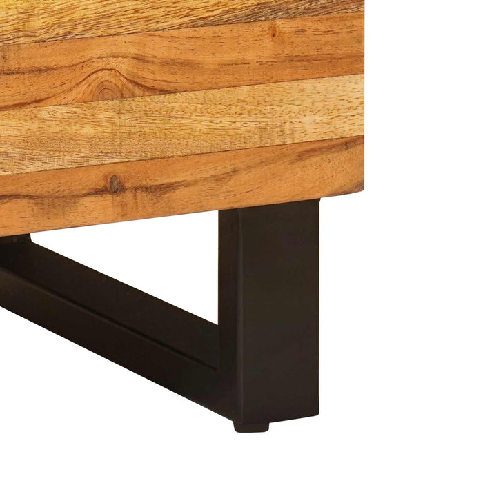 Dulap lateral cu ușă Maro 60 x 33 x 75 cm Lemn de mango solid - WALTI WALTI