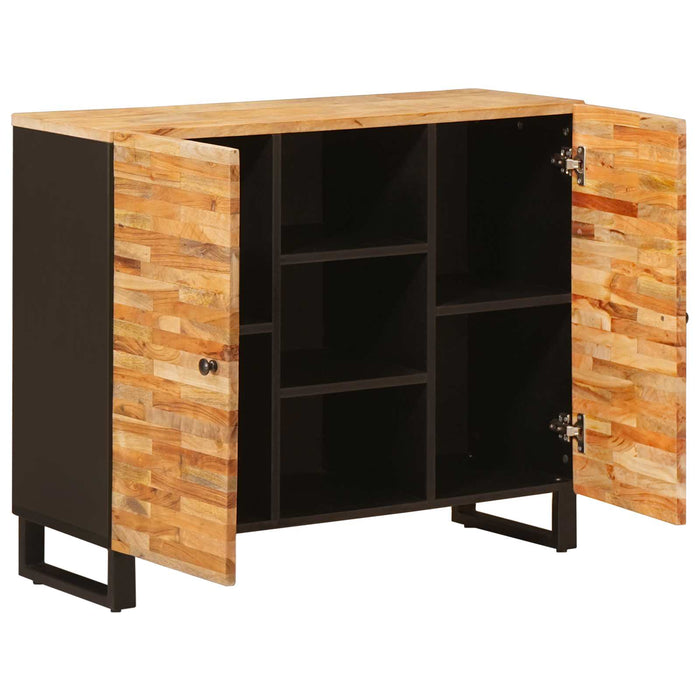 Dulap lateral cu ușă Maro 90 x 33 x 75 cm Lemn de mango solid - WALTI WALTI