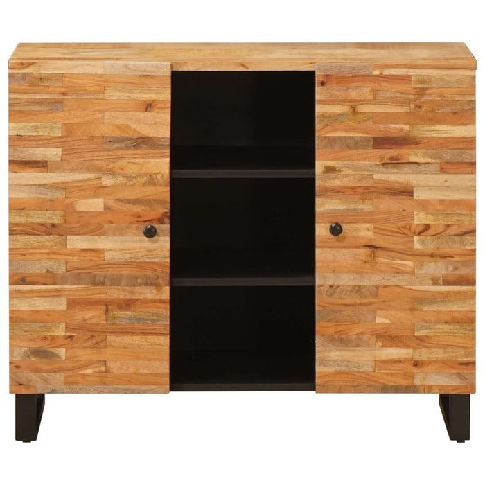 Dulap lateral cu ușă Maro 90 x 33 x 75 cm Lemn de mango solid - WALTI WALTI