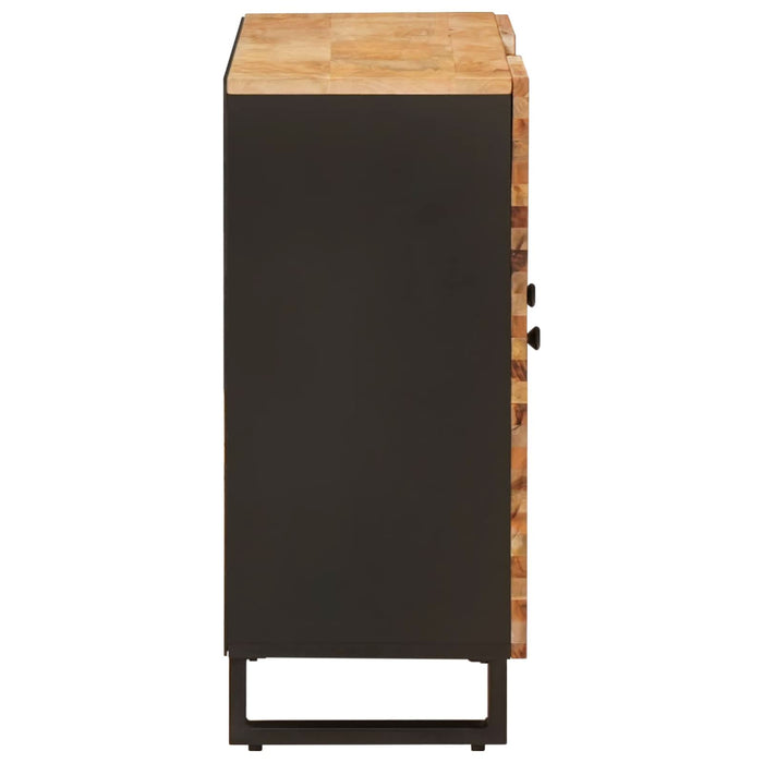 Dulap lateral cu ușă Maro 90 x 33 x 75 cm Lemn de mango solid - WALTI WALTI