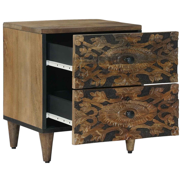 Dulap de noapte Maro 40 x 33,5 x 46 cm Lemn de mango solid - WALTI WALTI