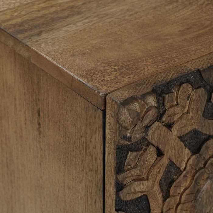 Cabinet TV Maro 105 x 33,5 x 46 cm Lemn de mango solid - WALTI WALTI