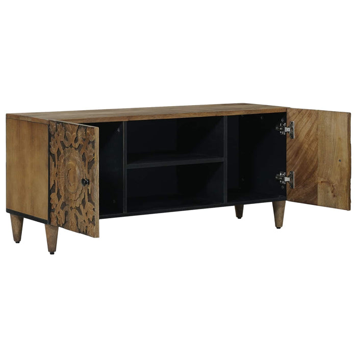 Cabinet TV Maro 105 x 33,5 x 46 cm Lemn de mango solid - WALTI WALTI