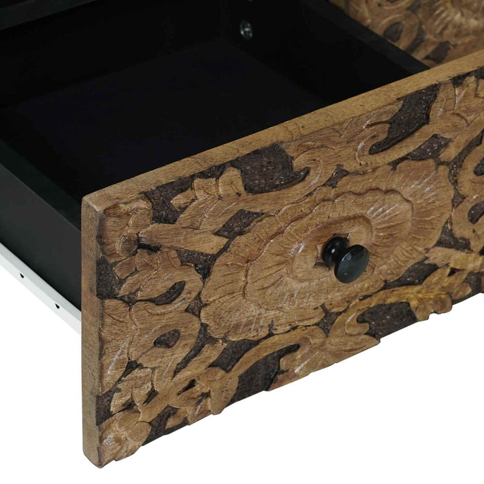 Cabinet TV Maro 70 x 33,5 x 46 cm Lemn de mango solid - WALTI WALTI