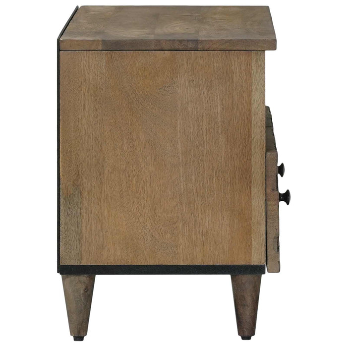 Cabinet TV Maro 70 x 33,5 x 46 cm Lemn de mango solid - WALTI WALTI