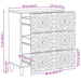 Dulap de depozitare Maro 60 x 33,5 x 75 cm Lemn de mango solid - WALTI WALTI