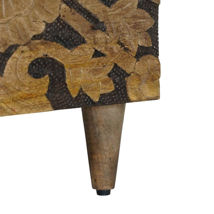 Masă de cafea Maro 80 x 50 x 40 cm Lemn de mango solid - WALTI WALTI