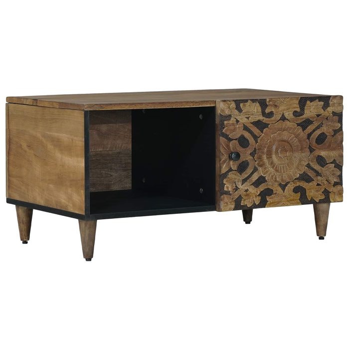 Masă de cafea Maro 80 x 50 x 40 cm Lemn de mango solid - WALTI WALTI
