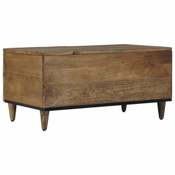 Masă de cafea Maro 80 x 50 x 40 cm Lemn de mango solid - WALTI WALTI
