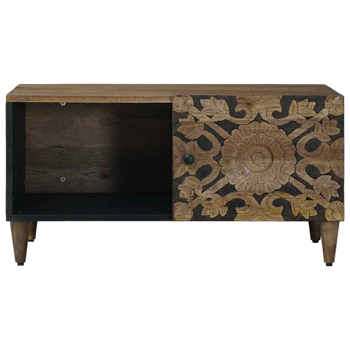 Masă de cafea Maro 80 x 50 x 40 cm Lemn de mango solid - WALTI WALTI