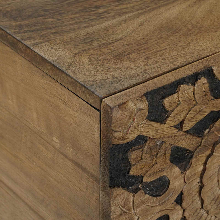 Masă de cafea Maro 80 x 50 x 40 cm Lemn de mango solid - WALTI WALTI