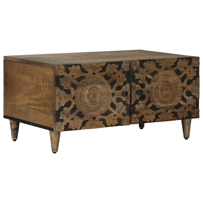Masă de cafea Maro 80 x 50 x 40 cm Lemn de mango solid - WALTI WALTI