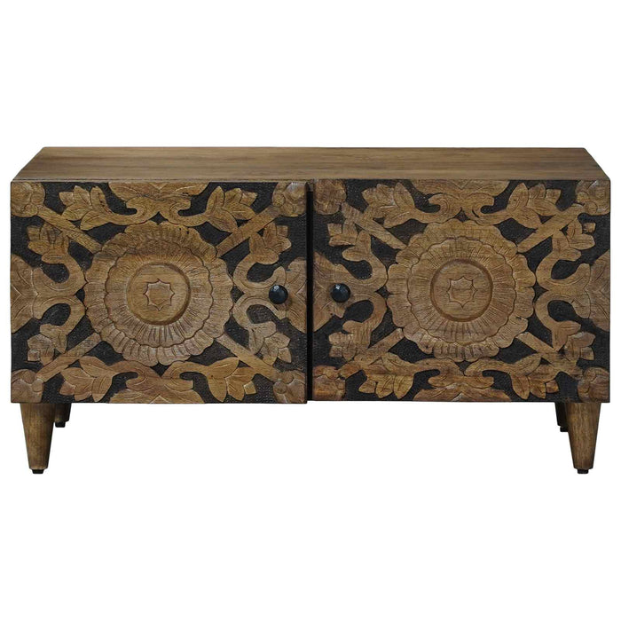 Masă de cafea Maro 80 x 50 x 40 cm Lemn de mango solid - WALTI WALTI