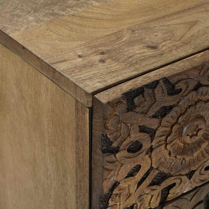 Dulap pentru pat Maro 50 x 33 x 60 cm Lemn de mango solid - WALTI WALTI