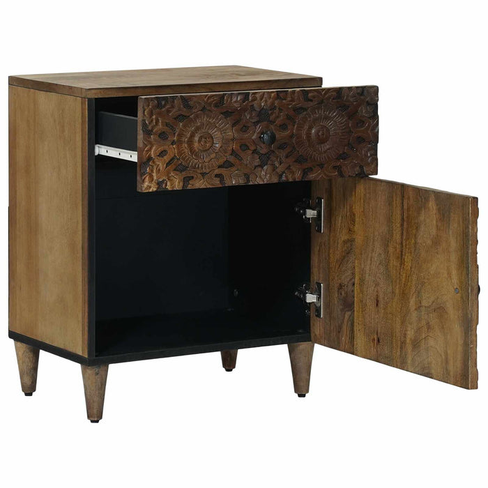 Dulap pentru pat Maro 50 x 33 x 60 cm Lemn de mango solid - WALTI WALTI