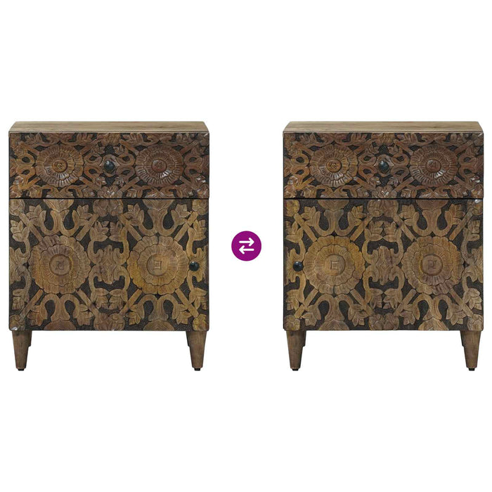 Dulap pentru pat Maro 50 x 33 x 60 cm Lemn de mango solid - WALTI WALTI