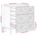 Dulap pentru pat Maro 50 x 33 x 60 cm Lemn de mango solid - WALTI WALTI