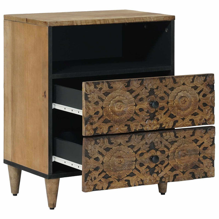 Dulap pentru pat Maro 50 x 33 x 60 cm Lemn de mango solid - WALTI WALTI