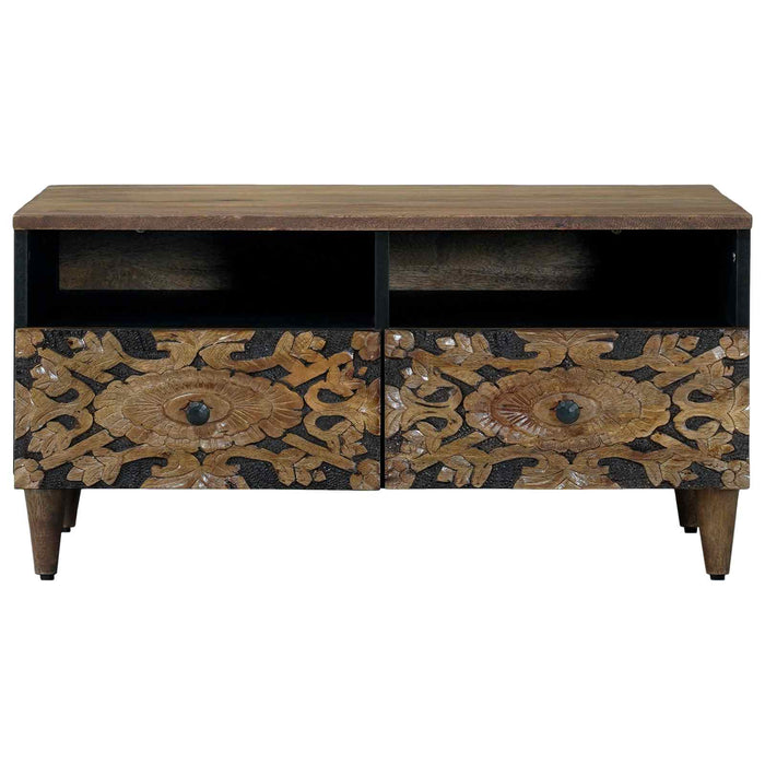 Masă de cafea Maro 80 x 54 x 40 cm Lemn de mango solid - WALTI WALTI