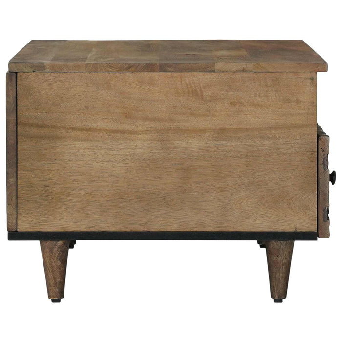 Masă de cafea Maro 80 x 54 x 40 cm Lemn de mango solid - WALTI WALTI