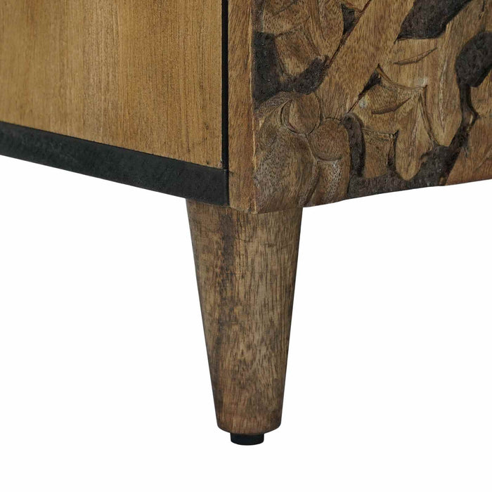 Cabinet TV cu ușă Maro 105 x 33,5 x 46 cm Lemn de mango solid - WALTI WALTI