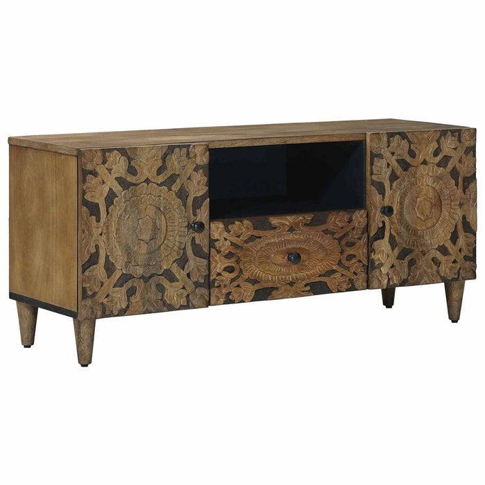 Cabinet TV cu ușă Maro 105 x 33,5 x 46 cm Lemn de mango solid - WALTI WALTI