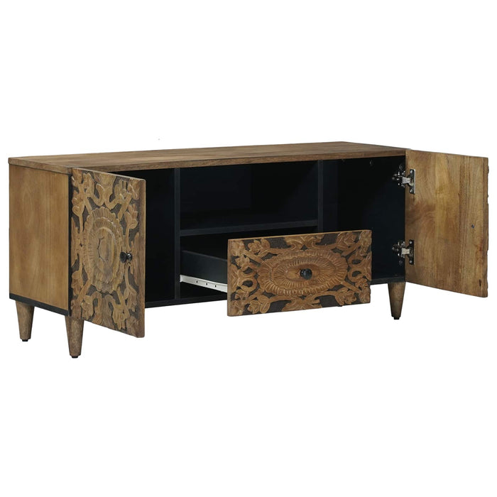 Cabinet TV cu ușă Maro 105 x 33,5 x 46 cm Lemn de mango solid - WALTI WALTI