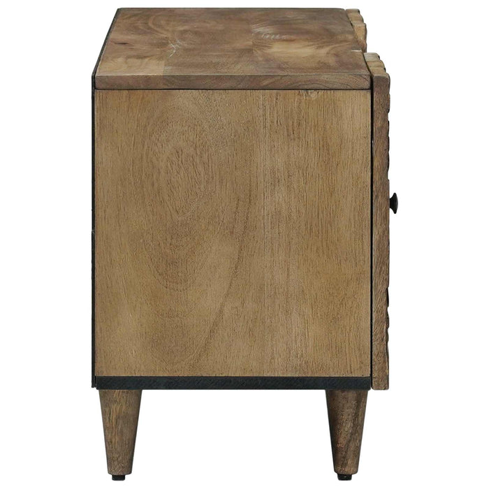 Cabinet TV cu ușă Maro 105 x 33,5 x 46 cm Lemn de mango solid - WALTI WALTI