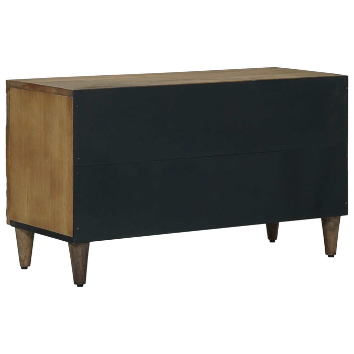 Cabinet TV cu raft Maro 80 x 31,5 x 46 cm Lemn de mango solid - WALTI WALTI