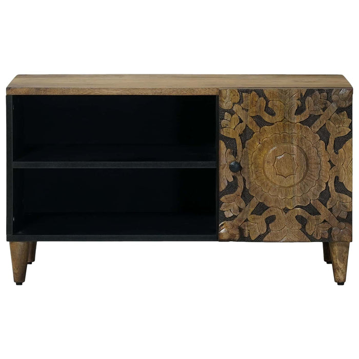 Cabinet TV cu raft Maro 80 x 31,5 x 46 cm Lemn de mango solid - WALTI WALTI