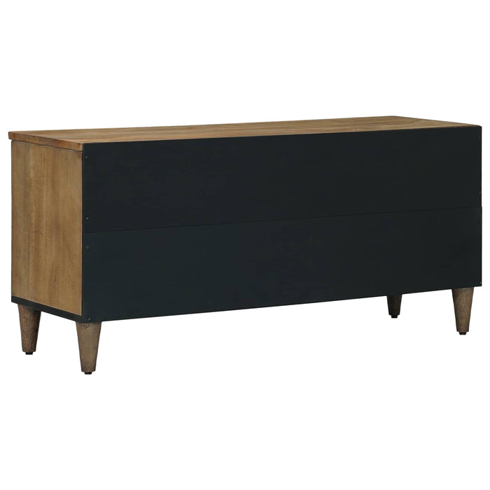 Cabinet TV cu raft Maro 100 x 33,5 x 46 cm Lemn de mango solid - WALTI WALTI