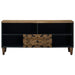 Cabinet TV cu raft Maro 100 x 33,5 x 46 cm Lemn de mango solid - WALTI WALTI