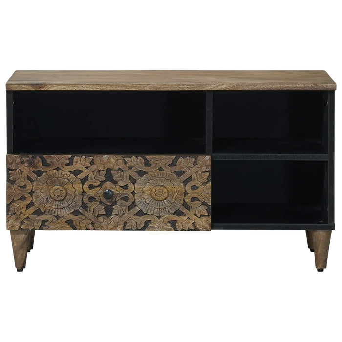 Cabinet TV cu sertar Maro 80 x 33,5 x 46 cm Lemn de mango solid WALTI