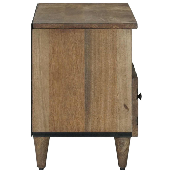 Cabinet TV cu sertar Maro 80 x 33,5 x 46 cm Lemn de mango solid WALTI