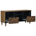 Cabinet TV cu raft Maro 100 x 33,5 x 46 cm Lemn de mango solid - WALTI WALTI