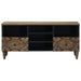 Cabinet TV cu raft Maro 100 x 33,5 x 46 cm Lemn de mango solid - WALTI WALTI