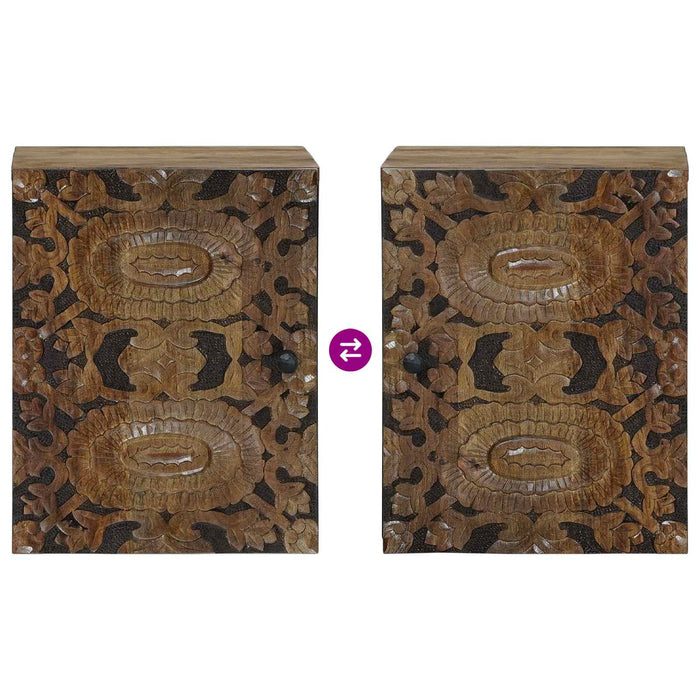Dulap Suspendat pentru Baie cu ușă Maro 38 x 33,5 x 48 cm - WALTI WALTI