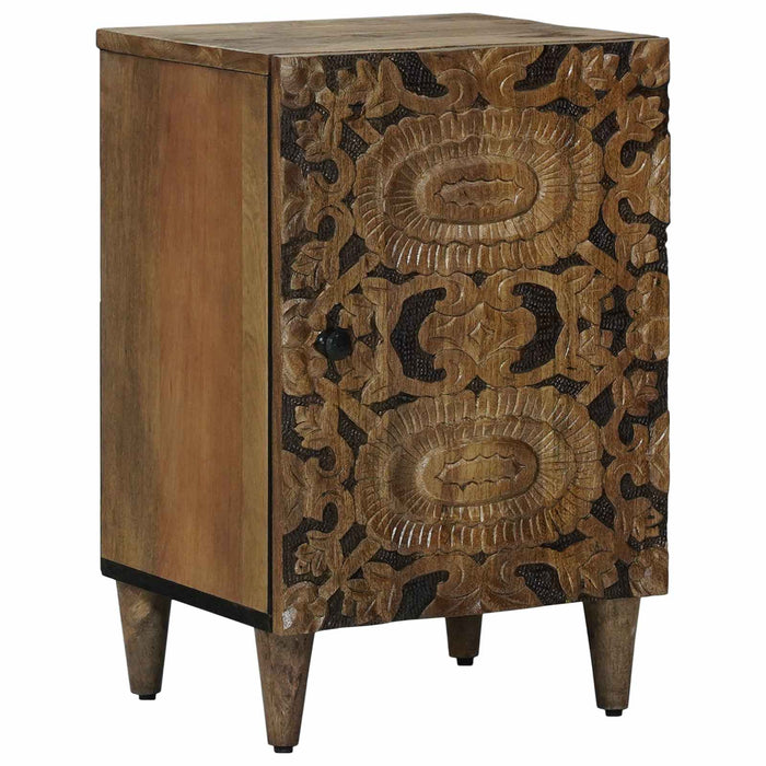 Dulap de Baie cu ușă Maro 38 x 33,5 x 58 cm Lemn de mango solid - WALTI WALTI