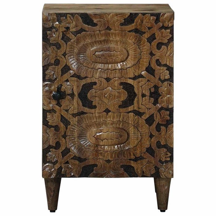 Dulap de Baie cu ușă Maro 38 x 33,5 x 58 cm Lemn de mango solid - WALTI WALTI