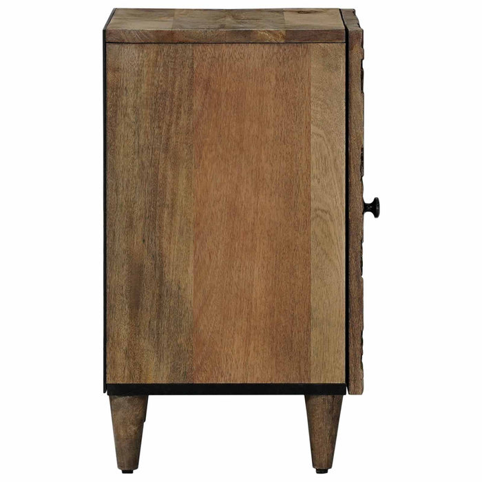 Dulap de Baie cu ușă Maro 38 x 33,5 x 58 cm Lemn de mango solid - WALTI WALTI