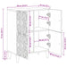 Bufet cu depozitare Maro 60 x 33,5 x 75 cm Lemn de mango solid - WALTI WALTI