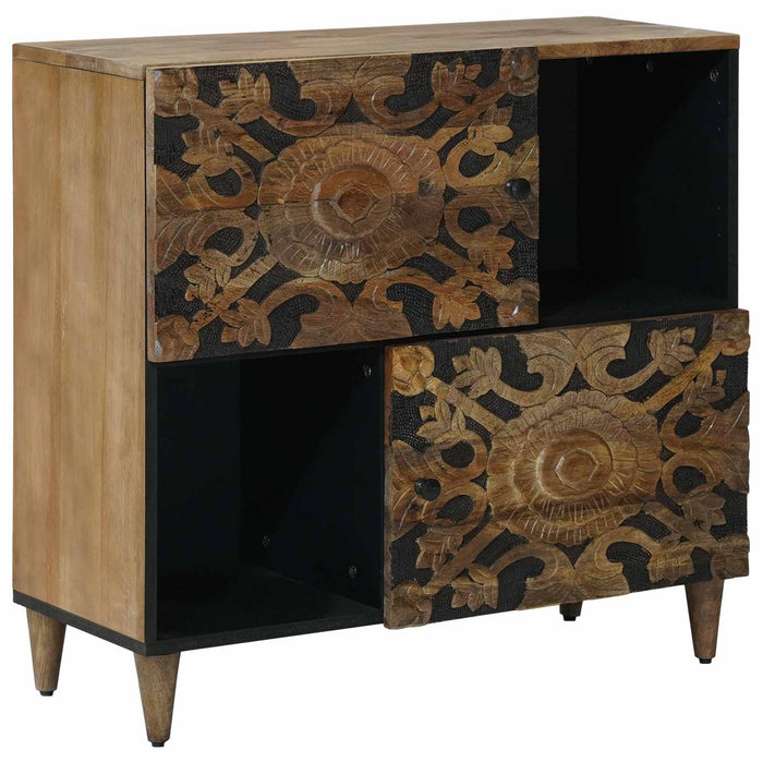 Bufet cu depozitare Maro 80 x 33,5 x 75 cm Lemn de mango solid - WALTI WALTI