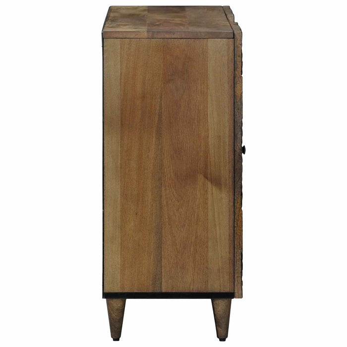 Bufet cu raft cu ușă Maro 90 x 33,5 x 75 cm Lemn de mango solid - WALTI WALTI