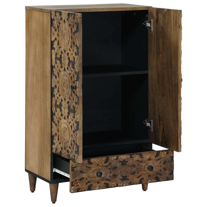 Șifonier Înalt Maro 60 x 33,5 x 100 cm Lemn de mango solid - WALTI WALTI