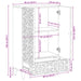 Șifonier Înalt Maro 60 x 33,5 x 100 cm Lemn de mango solid - WALTI WALTI
