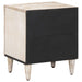 Dulap de noapte 2 pcs Alb 40 x 33,5 x 46 cm Lemn de mango solid - WALTI WALTI